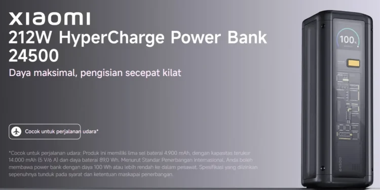 Xiaomi Rilis HyperCharge Power Bank 24.500mAh Output Hingga 212W!