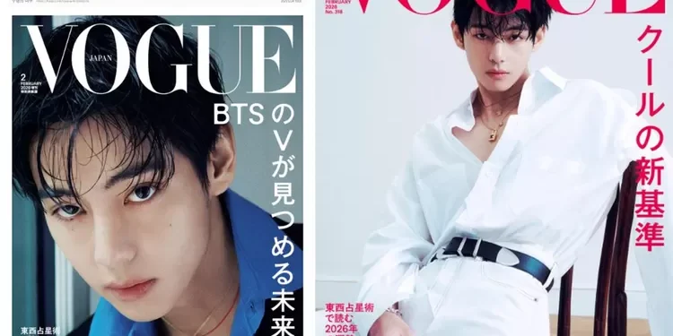 V BTS Tampilkan Pesona Berkelas di Sampul Terbaru Vogue Japan, KNetz Banjir Pujian