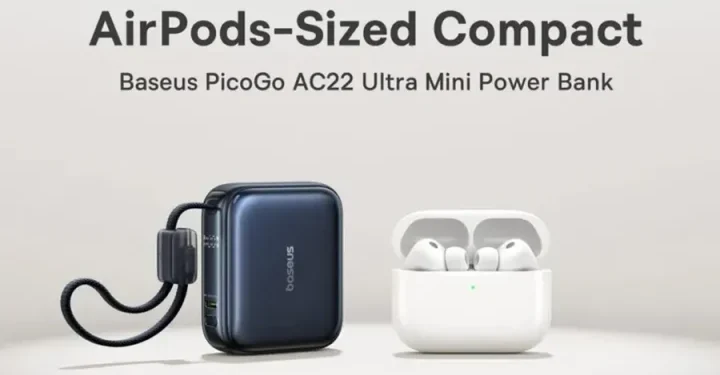 Baseus Resmi Luncurkan Power Bank PicoGo AC22 Ultra Mini, Kecilnya Seukuran Case AirPods!